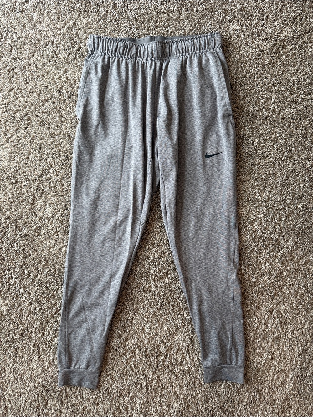 Nike Yoga Dri-FIT Tapered Training Jogger Pants ‘Heather Gray’